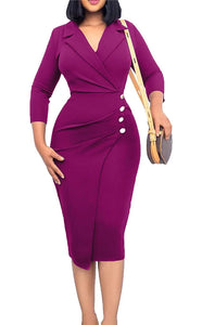 Women Church Suit- 4437 Purple