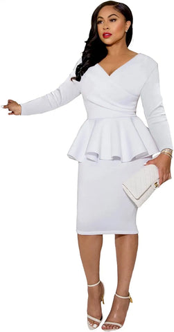 Women Church Dress 3710 White