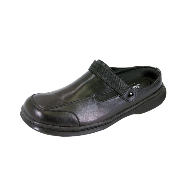 24 HOUR COMFORT Clara Women's Wide Width Leather Clogs