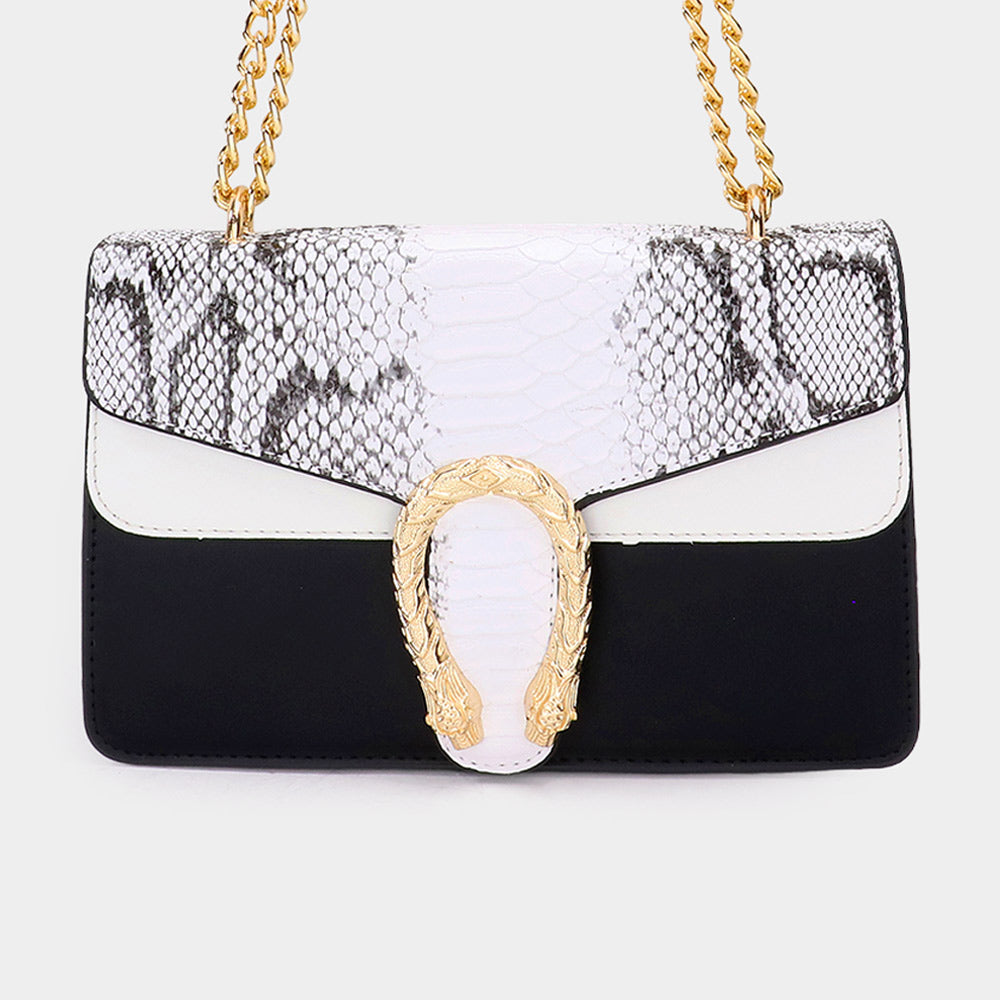 Women Shoulder Bag -8033 Snake