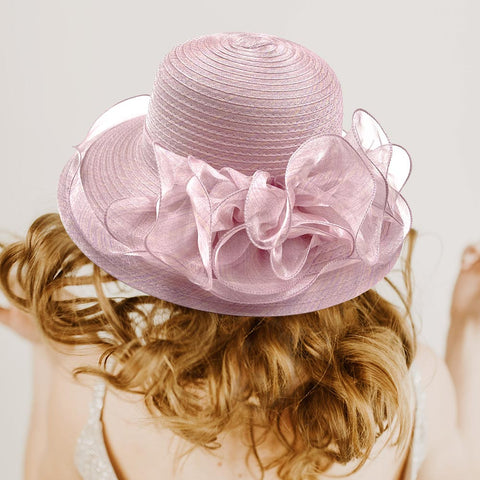 Women Church Hat H0505 Pink