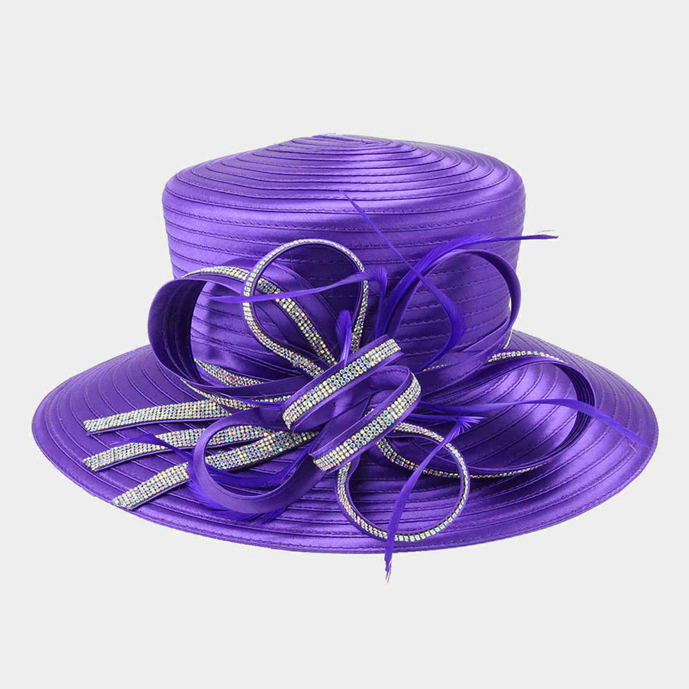 Women Church Hat-2314 Purple