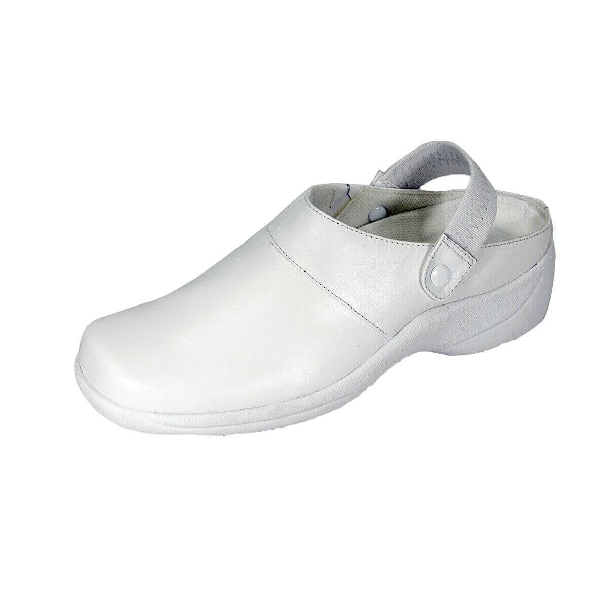 24 HOUR COMFORT Callie Women's Wide Width Leather Clogs
