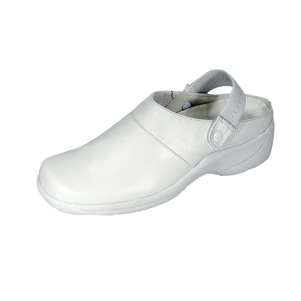 24 HOUR COMFORT Callie Women's Wide Width Leather Clogs
