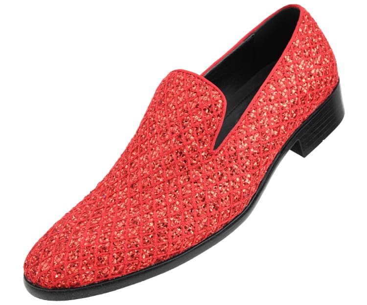 Men Dress Slip on Sar 005 Red