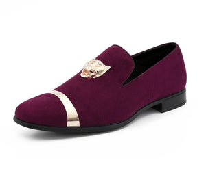 MEN'S DESIGNER SHOES-EAR1000 Burgundy