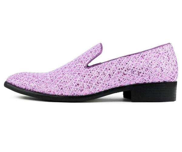 Men Slip on Dress Shoes Sarlo Lavender 058C