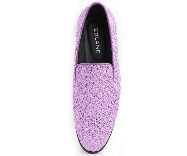 Men Slip on Dress Shoes Sarlo Lavender 058C