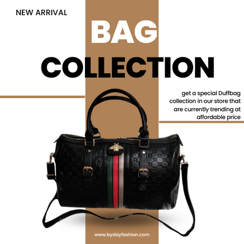 Designer Duffle Bag 8585 Black
