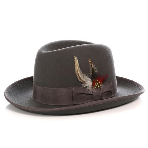 Men Godfather Hat-Charcoal