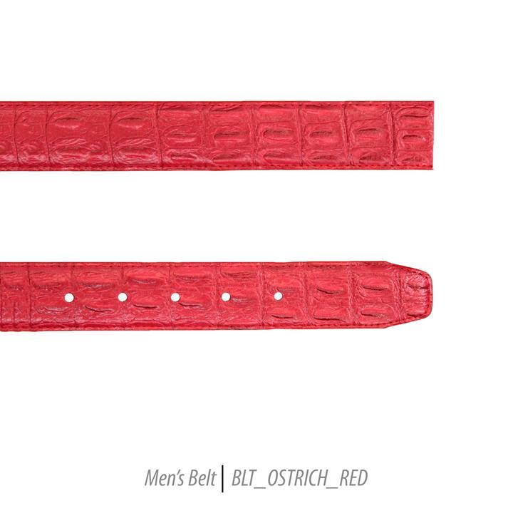 Men Leather Belts-BLT-Red