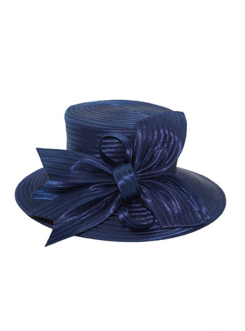 Women Church Hat H202-Navy