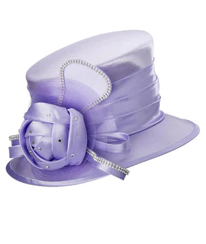 Women\'s Lavender Church Hat Lavender church straw hat| Shenor Collections - Shenor  main image 2