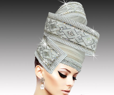 Women Church Hat-BDF-2966 White