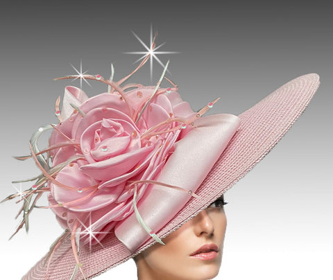 WOMEN KENTUCKY DERBY HATS 2980 Pink