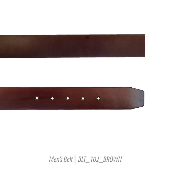 Men Leather Belts-BLT-102-Brown