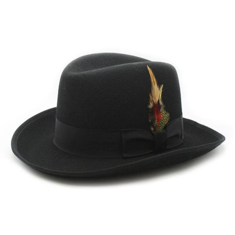 Men Godfather Hat-BLACK S - Church Suits For Less