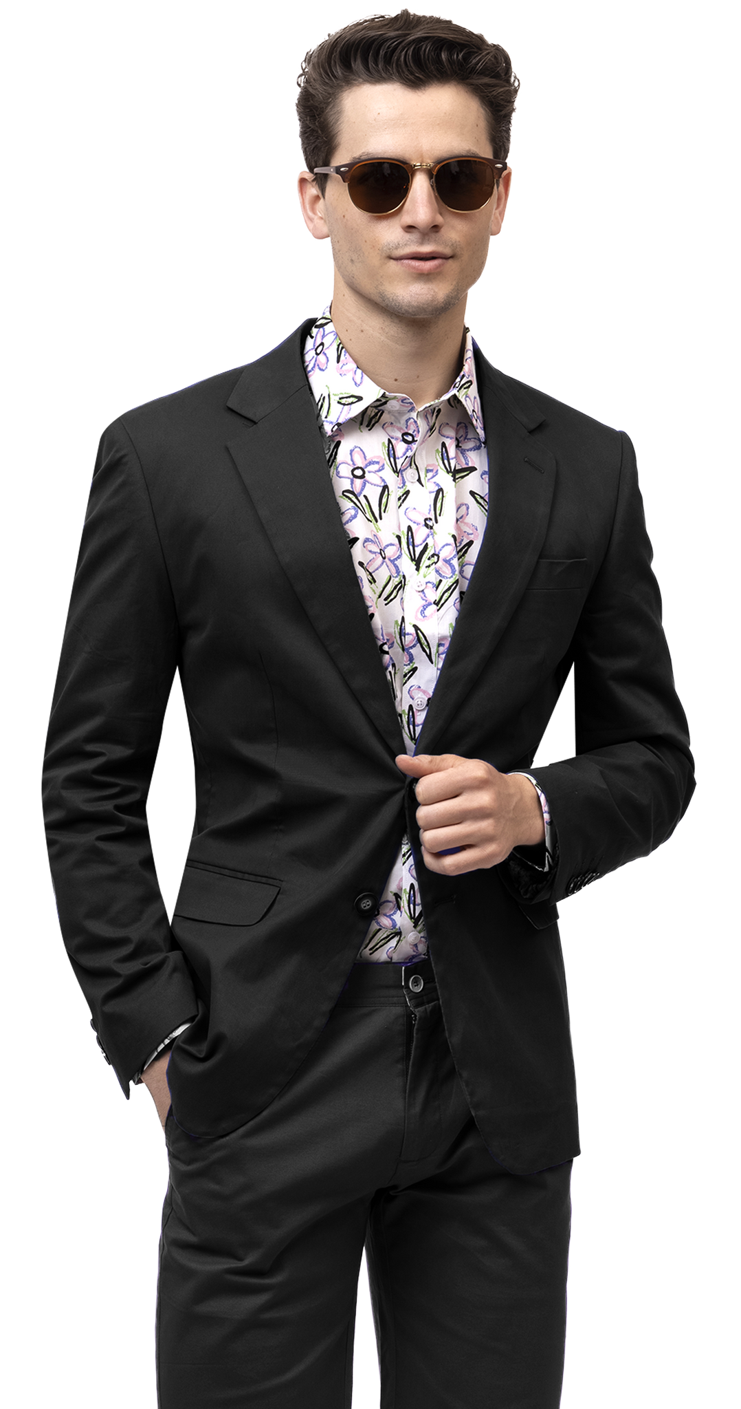 Men Fashion Blazer  CHJ01 - Black