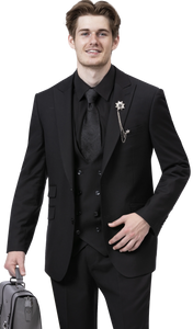 Men Ej Samuel Suit M2770 - Black