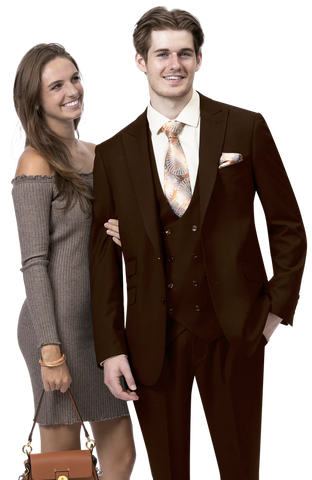 Men Ej Samuel Suit M2770 - Brown