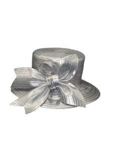 Women Church Hat H202-Silver