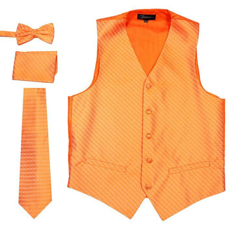 Men Vest Set-VEST300-Orange