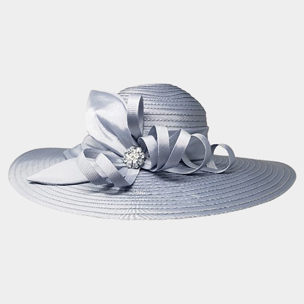 Women Church Hat Bdf-72 Silver