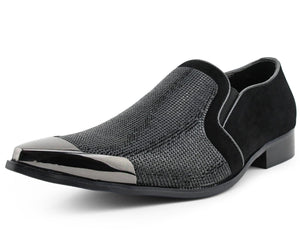 Men Dress Shoes-Dezzy-Black - Church Suits For Less