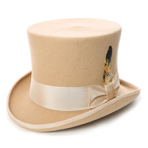 Men Top Hat-BEIGE L