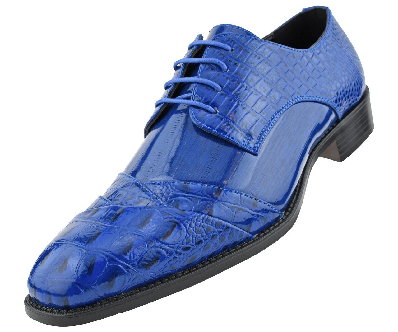 Men Dress Shoes-gator-Royal