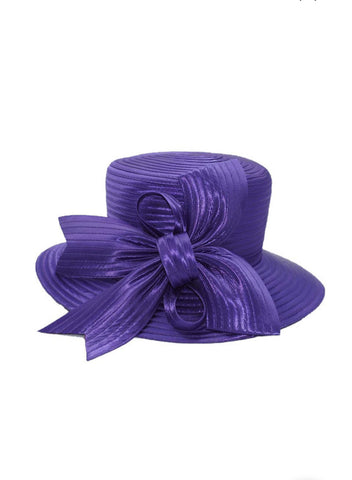 Women Church Hat H202-Purple
