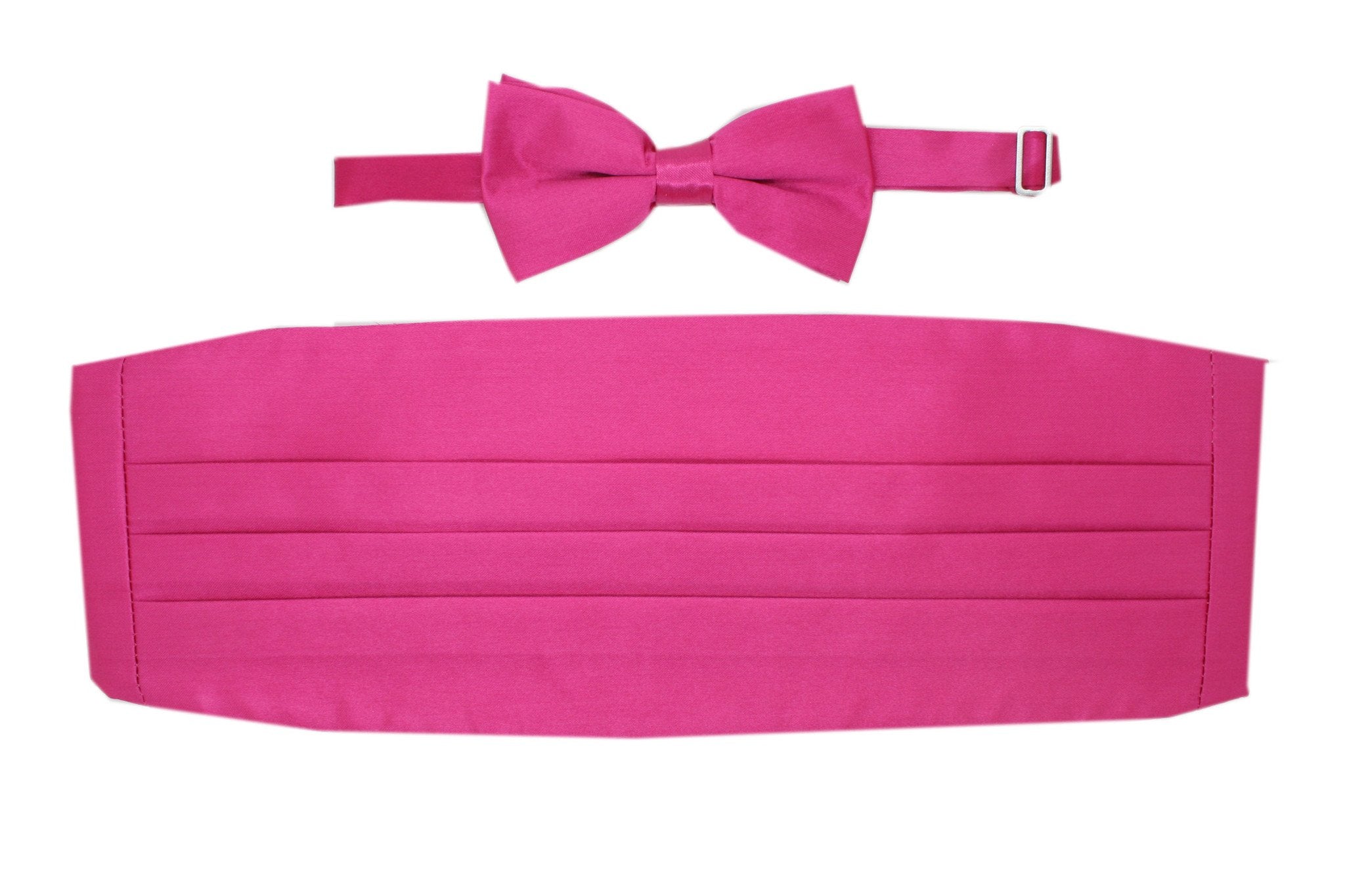 Satine Fuchsia Bow Tie & Cummerbund Set