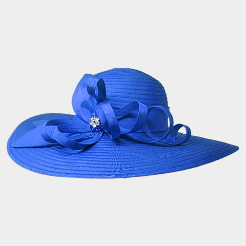 Women Church Hat Bdf-72. Royal Blue