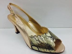 Women Church Shoes DP825-Gold - Church Suits For Less