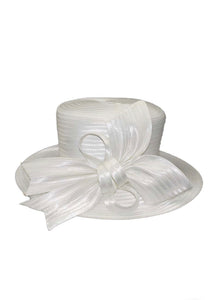 Women Church Hat H202-white