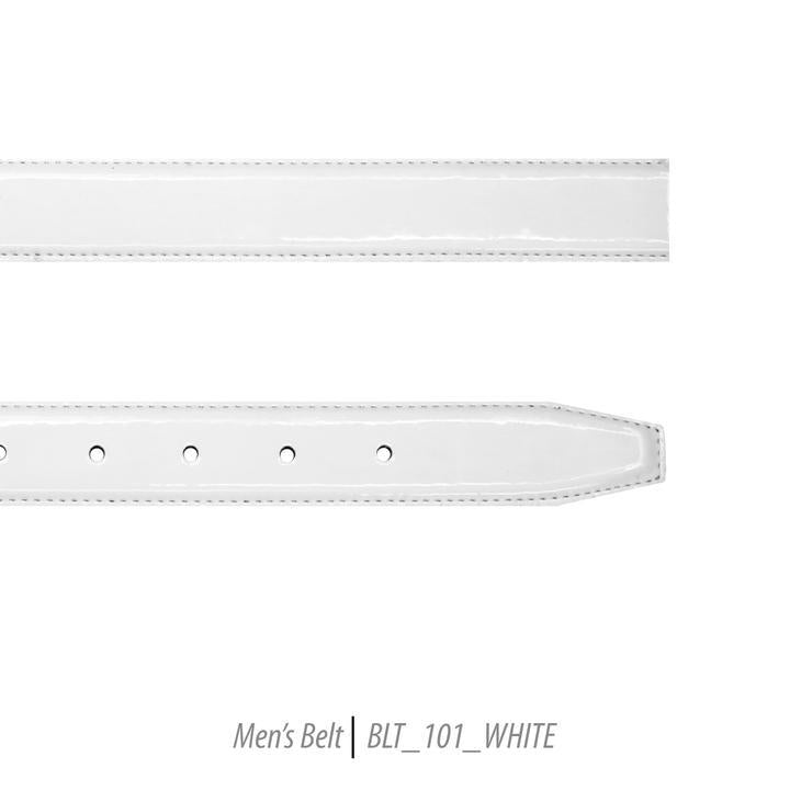 Men Leather Belts-BLT-102-White
