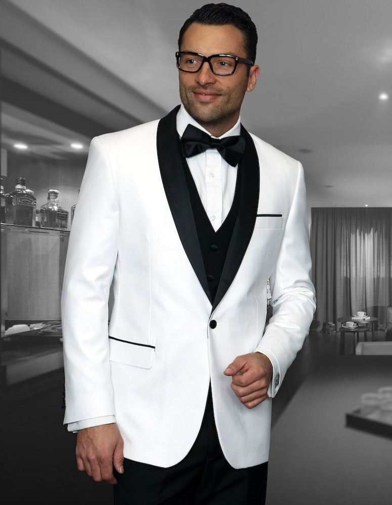 Men Statement Suits ENCORE White