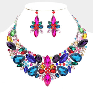 Multi Stone Evening Necklace