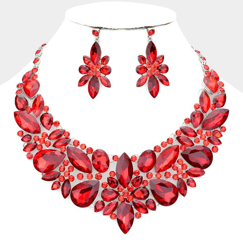 Women's evening Necklace & Earring Set-014270