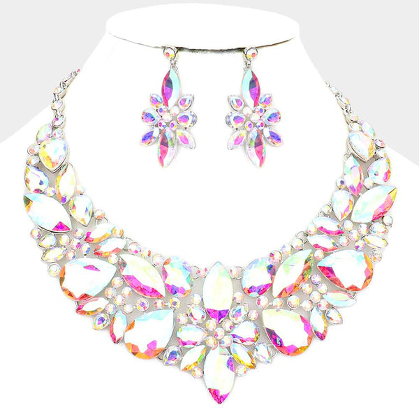 Multi Stone Evening Necklace