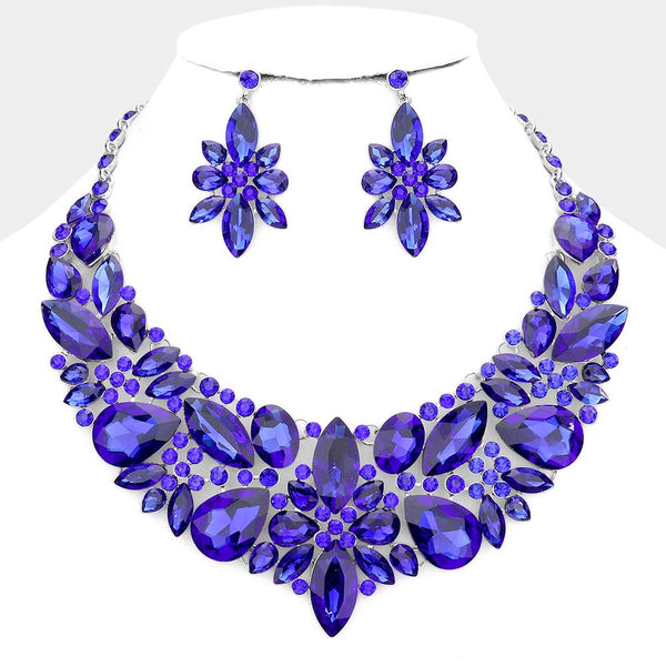 Multi Stone Evening Necklace