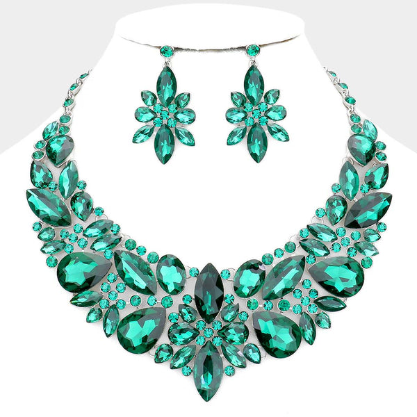 Multi Stone Evening Necklace