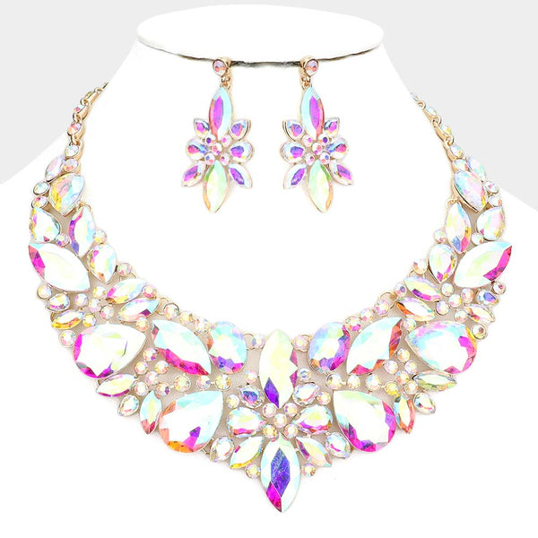 Multi Stone Evening Necklace