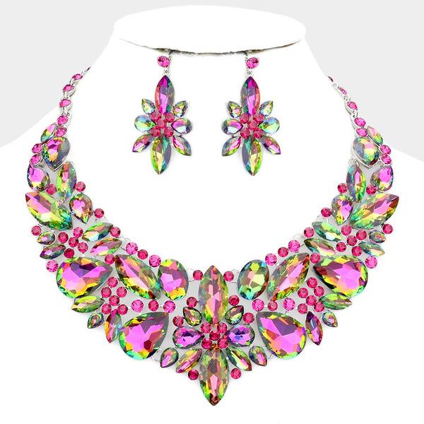 Multi Stone Evening Necklace