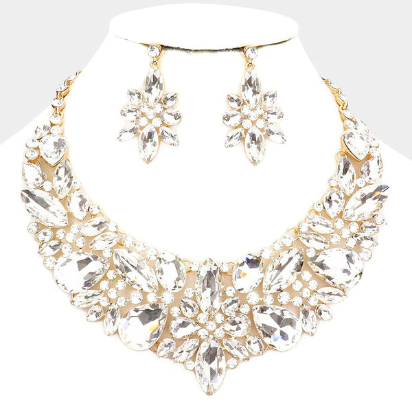 Multi Stone Evening Necklace