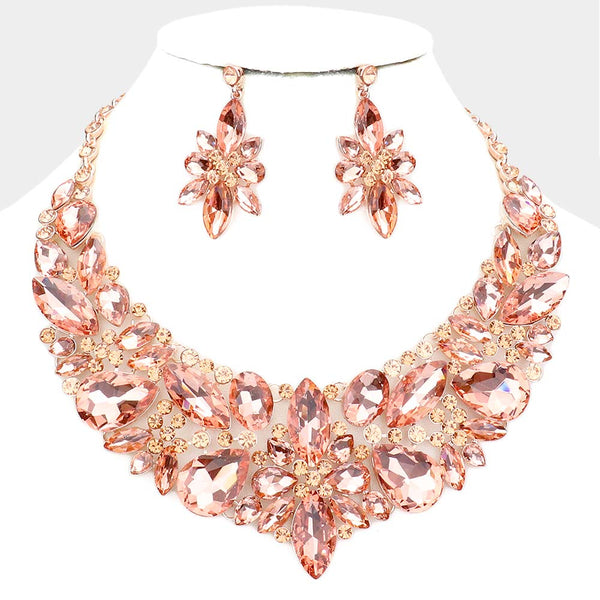 Multi Stone Evening Necklace