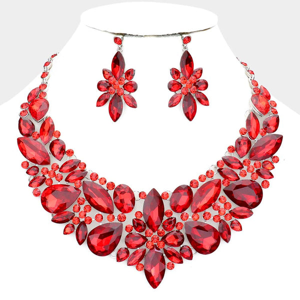 Multi Stone Evening Necklace