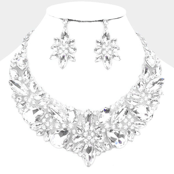 Multi Stone Evening Necklace