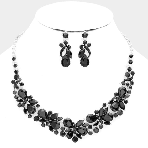 Multi Stone Evening Necklace