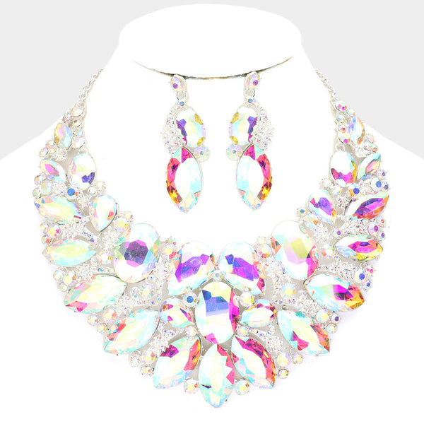 Multi Stone Evening Necklace